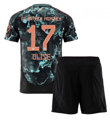 Bayern Munich Michael Olise #17 Venkovní dres komplet pro Děti 2024-25 Krátkým Rukávem (+ Krátké kalhoty)